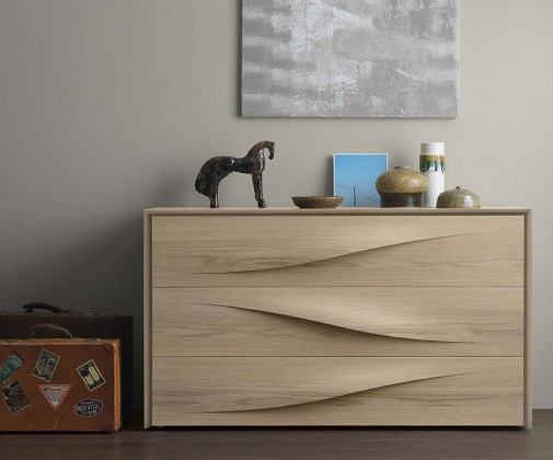 cassettiera legno chiaro fonata