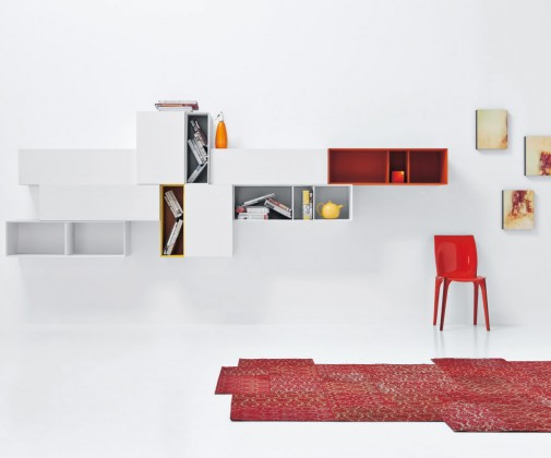 librerie moduli soggiorno salotto pianca